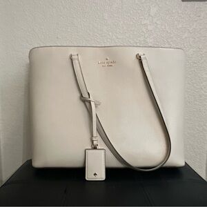 Kate Spade Cream Leather Tote